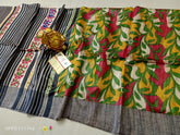 TUSSAR SILK PRINT SAREE